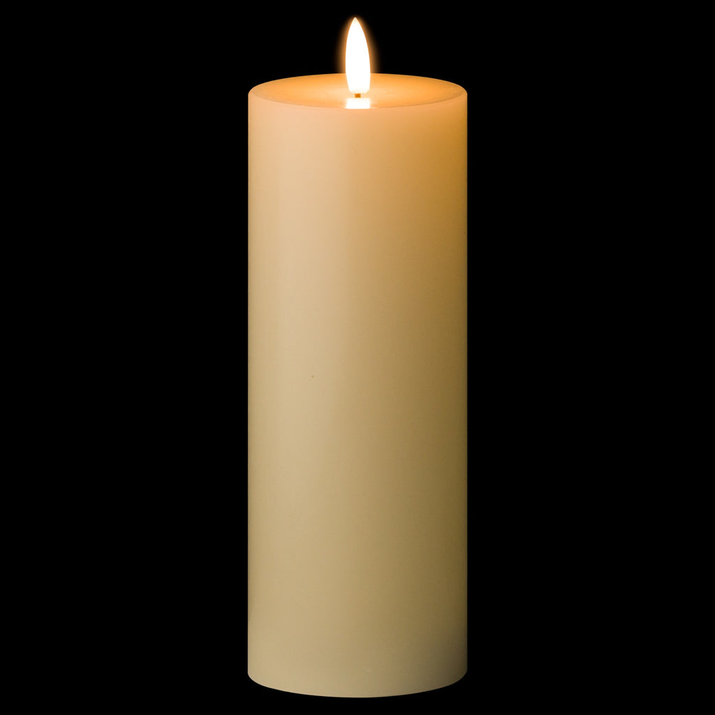 Luxe Collection Natural Glow 3 x 8 LED Cream Wax Candle
