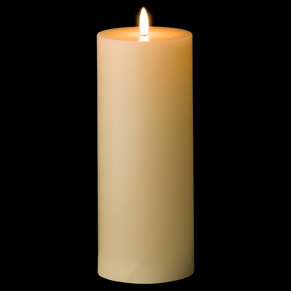 Luxe Collection Natural Glow 3.5 x 9 LED Cream Wax Candle