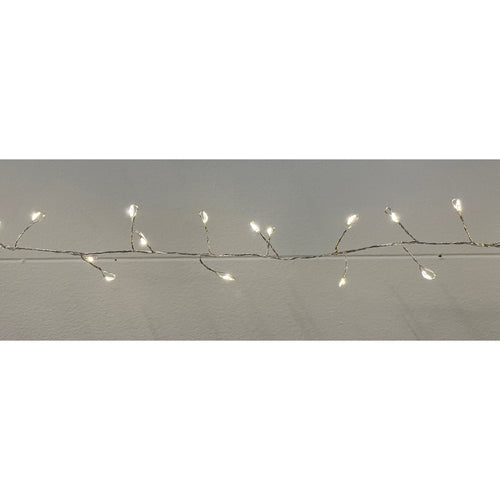 7.2m/23ft 6in Plug In LED Warm White Cluster Micro Lights