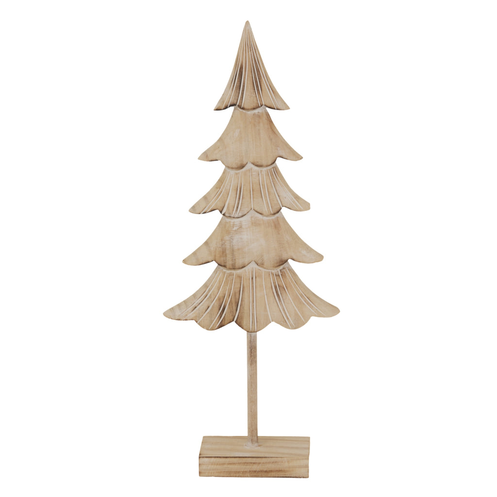 Medium Rustic Fir Tree On Stand