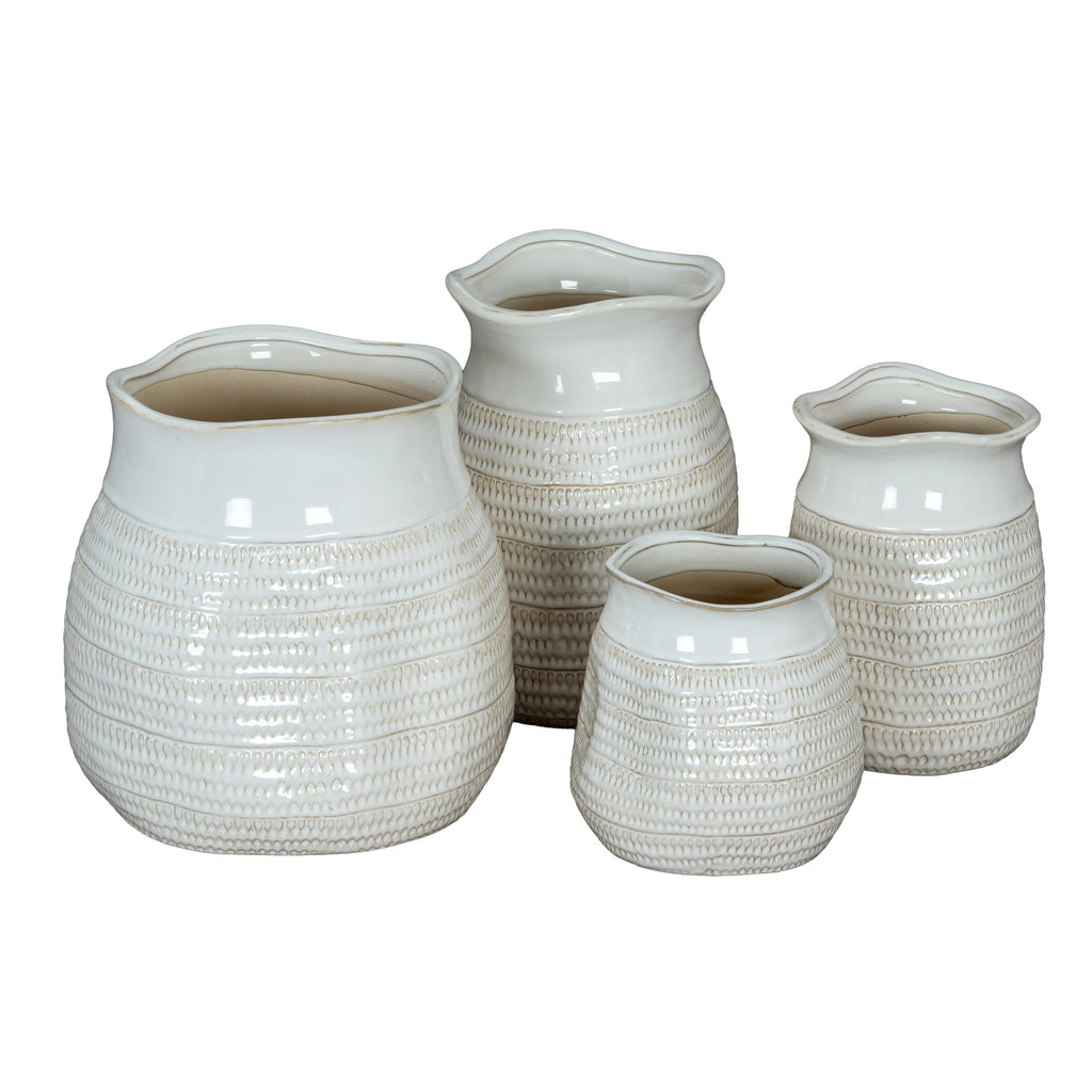 Tava Wide Hewn Vase