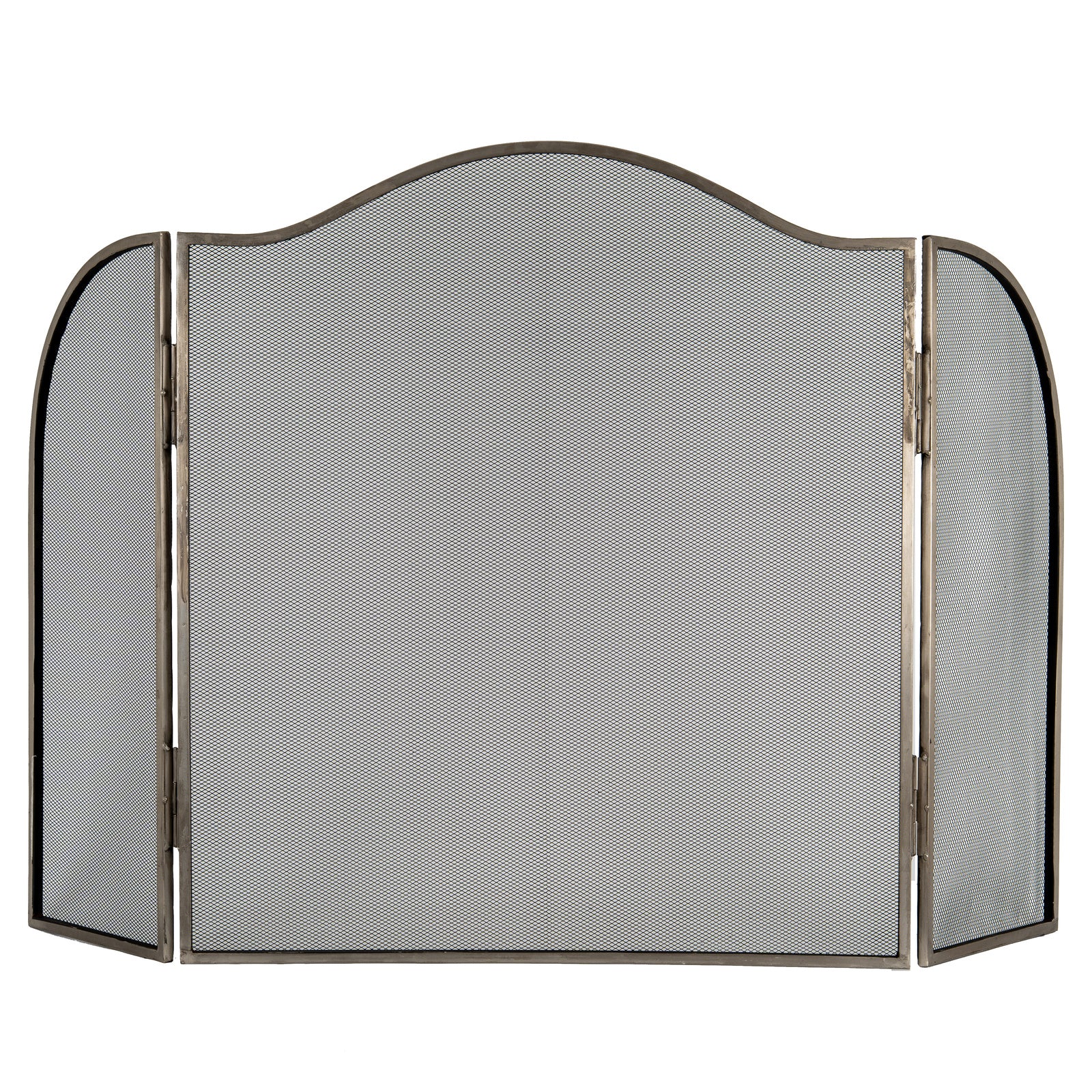 Antiqued Silver Large  Fire Screen