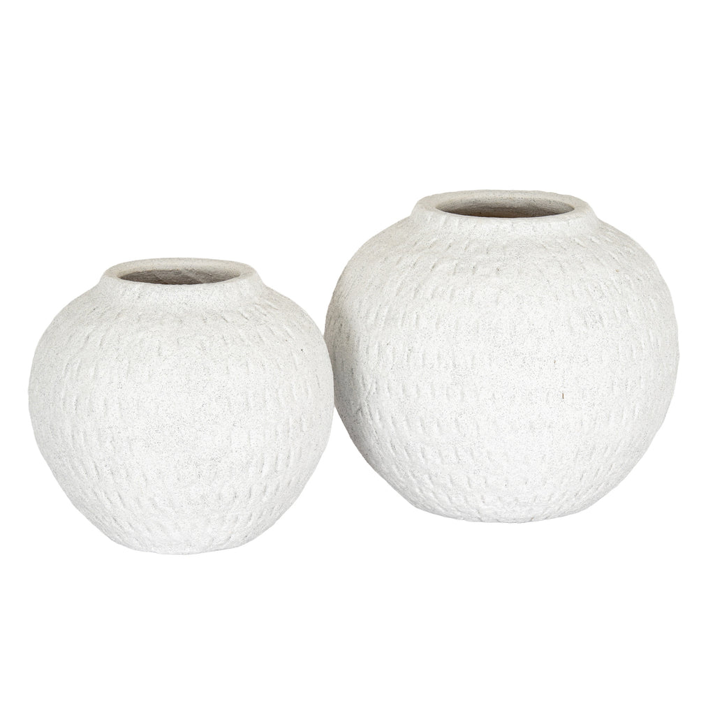 Ashen Medium Round Vase