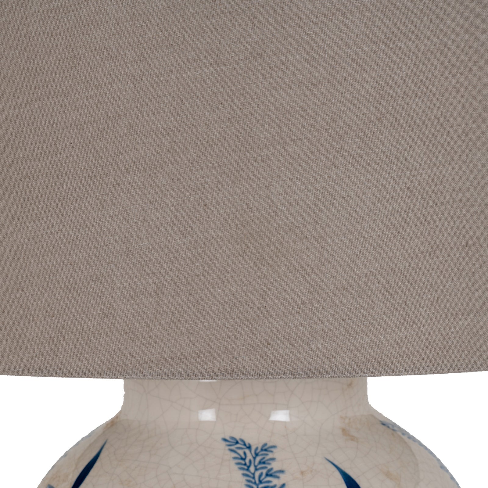 Blue Flora Ceramic Pot Lamp