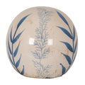 Large Blue Flora Decorative Ball