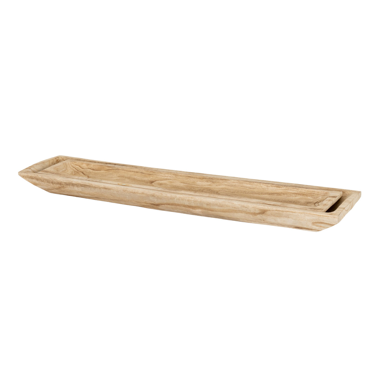 Set Of 2 Artisan Rectangular Trays