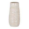 Medium Ribbed Ceramic Column Vase