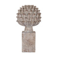 Ferro Large Artichoke on Plinth