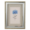 Rosalie Textured Paper Dahlia in Mirrored Frame