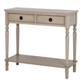 The Rowan Collection 2 Drawer Console Table With Shelf