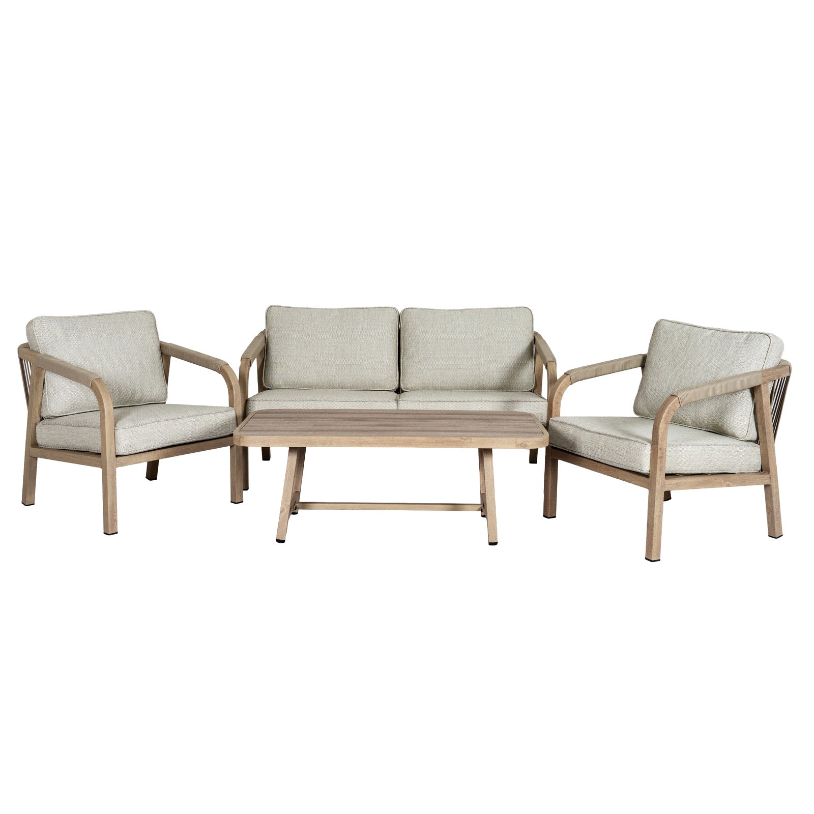 Harlow Collection Outdoor 4 Seater Lounge Set