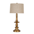 Gatsby Brushed Gold Finished Table Lamp With Linen Shade