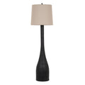Brompton Floor Lamp With Grey Linen Shade