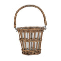Briar Collection Wicker Basket Lantern With Handle