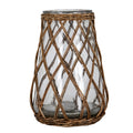 Briar Collection Large Wicker Pillar Lantern