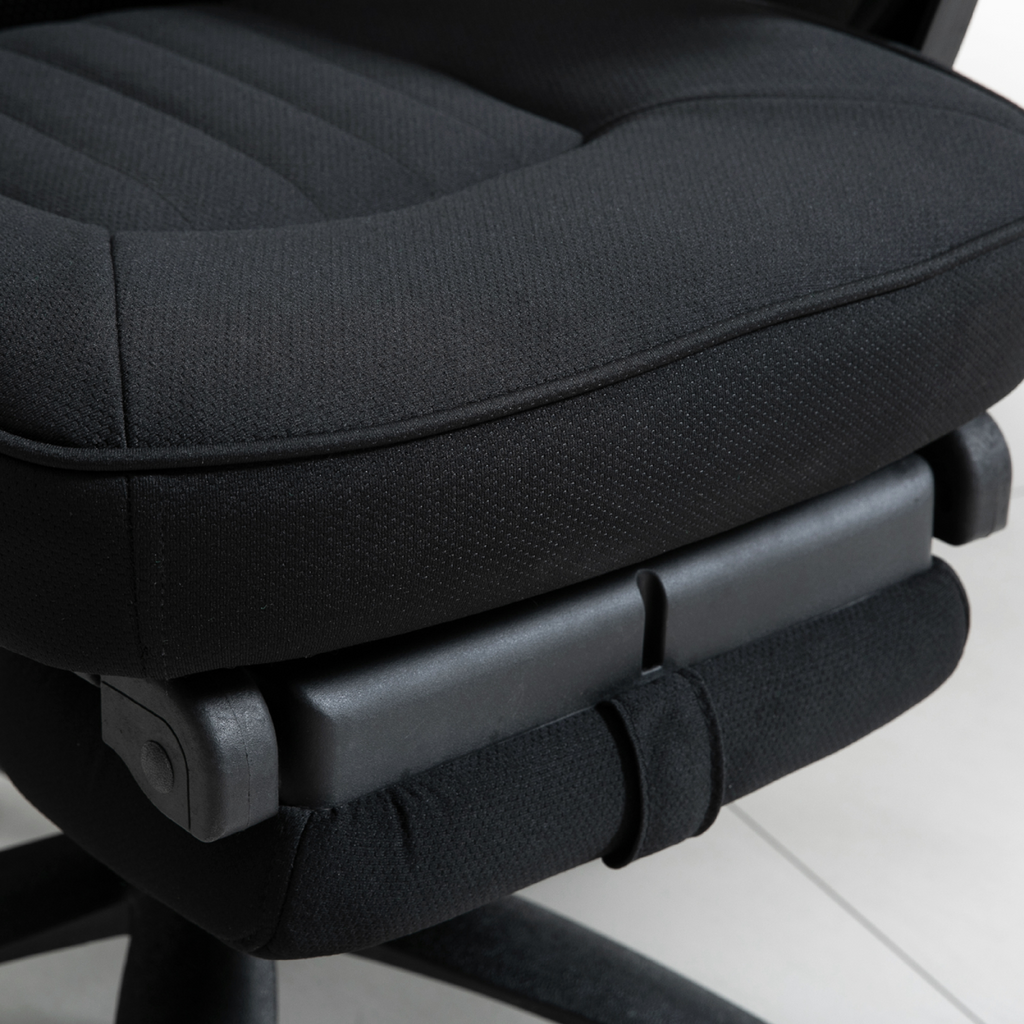 Swivel Office Chair Recliner Lunch Break Chair Adjustable Height w/ Footrest